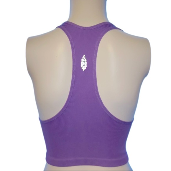Free People Movement Free Throw Crop Purple Dust Size Medium - Picture 6 of 8